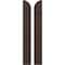 Ekena Millwork Americraft 2-Board (3 Batten) Wood Joined Board-n-Batten Shutters w/ Arch Top, ARW401BQ207X77TBH, PR ARW401BQ207X77TBH - alternate 1